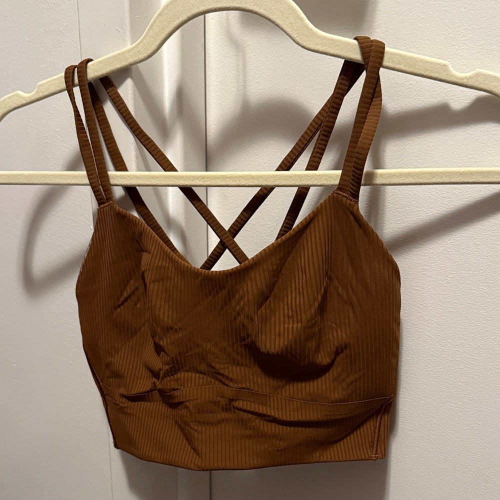 Lululemon Brown Strappy sports bra